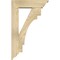 Ekena Millwork Merced Traditional Rough Sawn Bracket w/ Offset Brace, Douglas Fir, 6"W x 20"D x 32"H BKT0604X20X32MRC01RDF - alternate 2